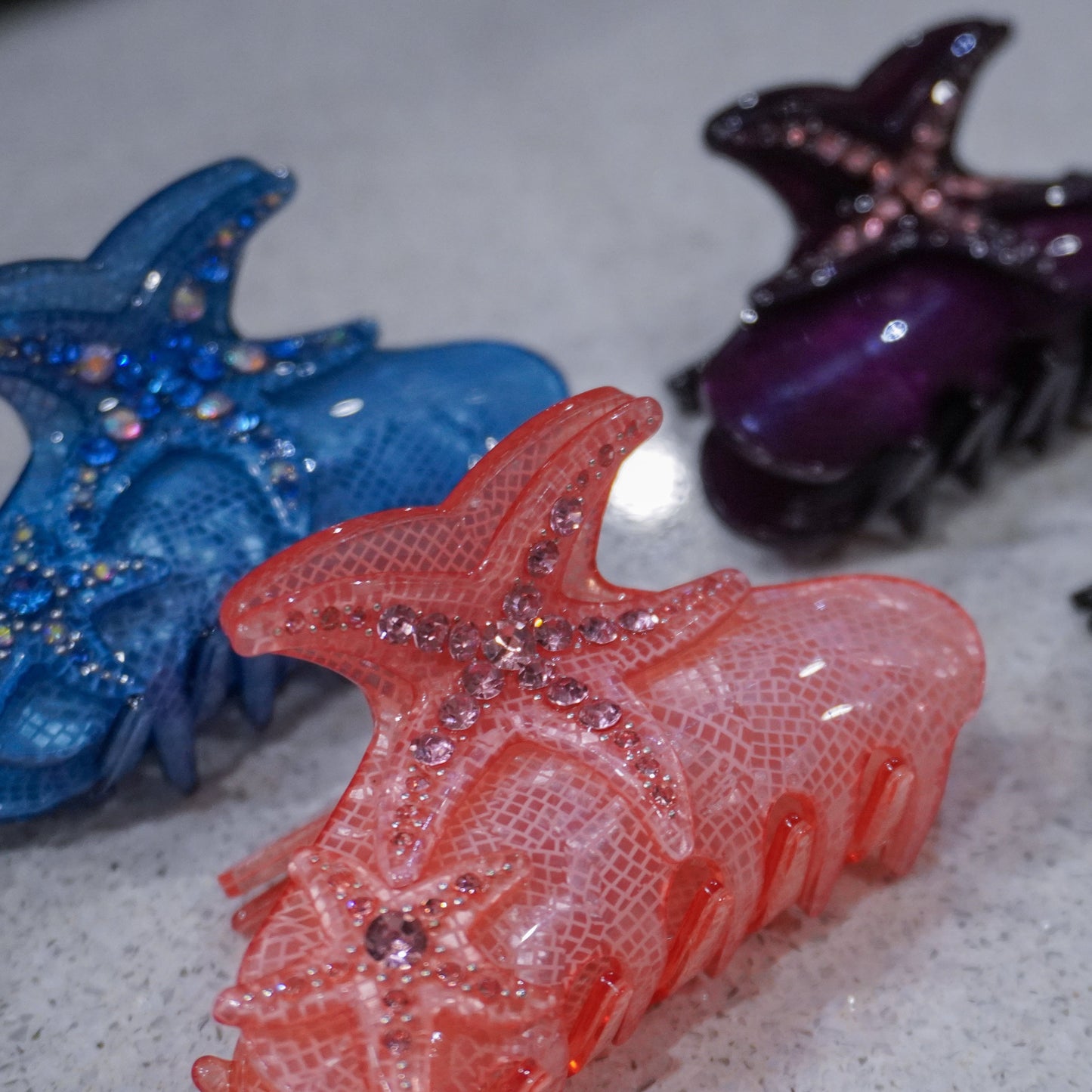 Starfish Claw Clip in Cotton Pink
