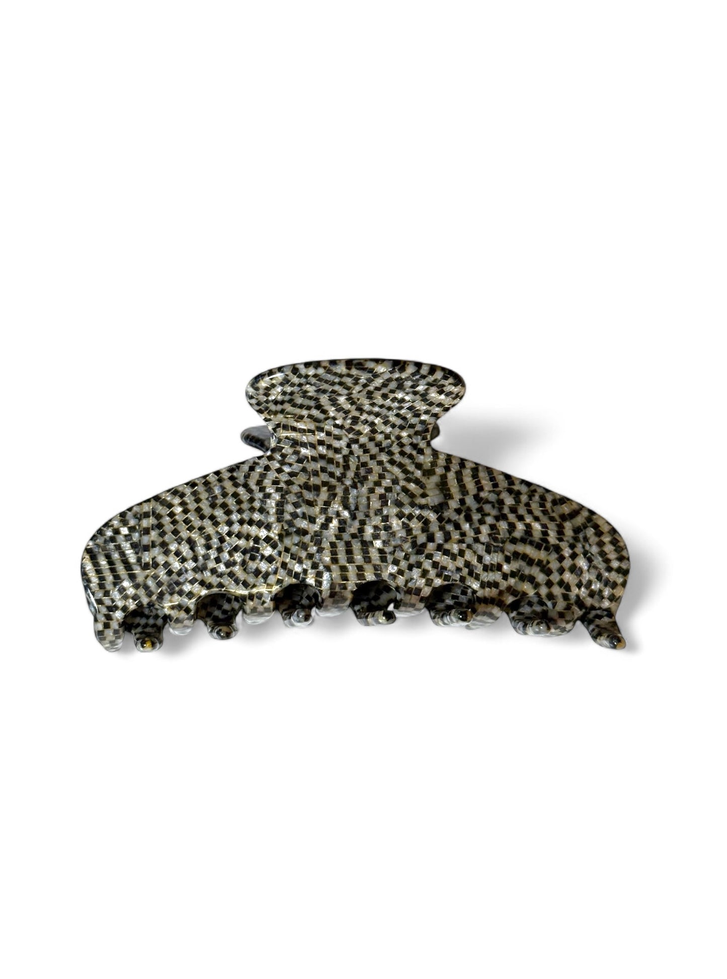 Claw Clip in Oyster Check