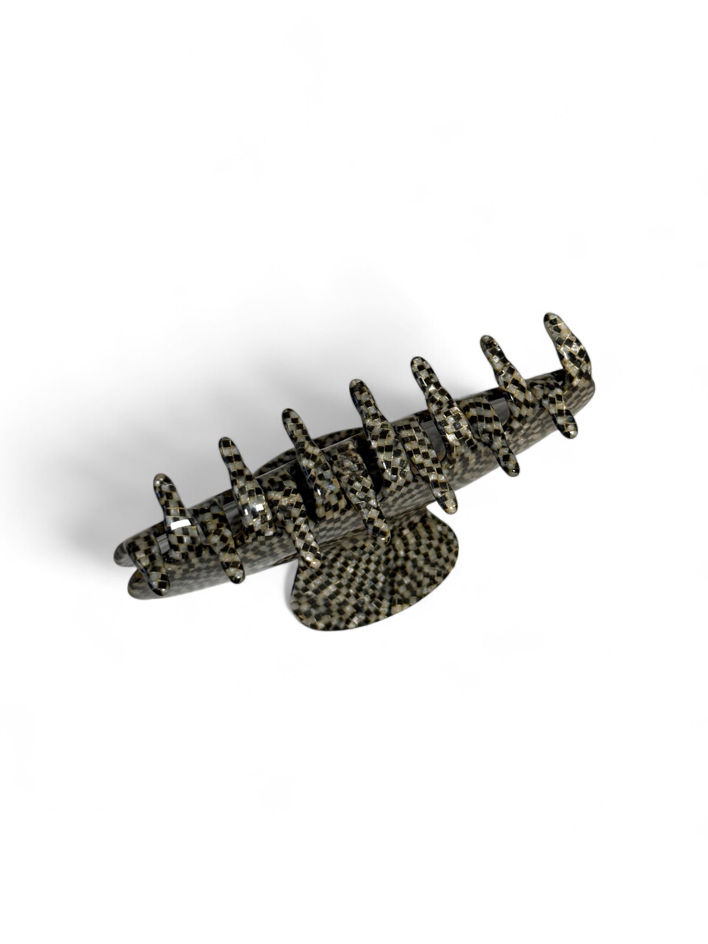 Claw Clip in Oyster Check