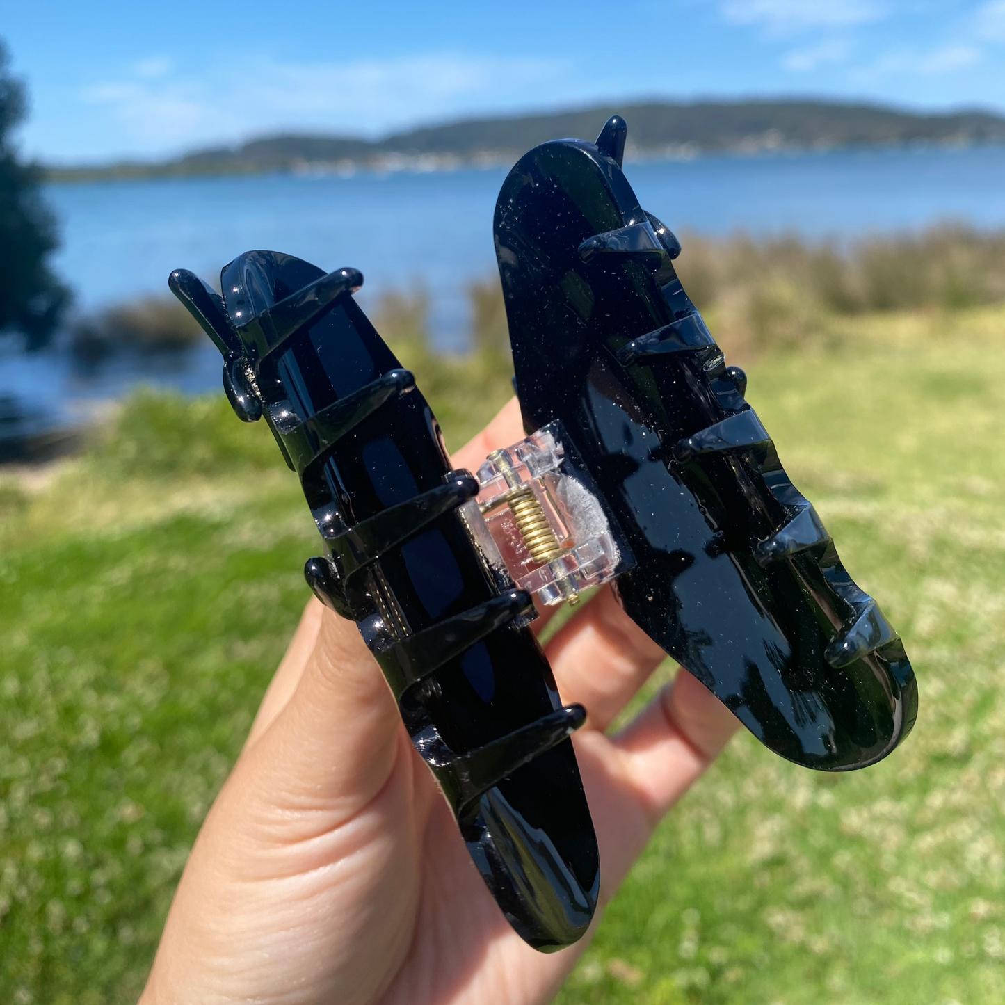 Starfish Claw Clip - Black Sparkle