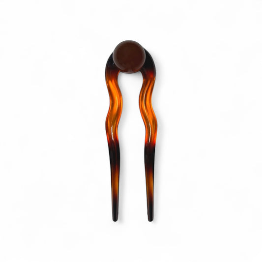 Pearl French Pin in Havana Flame